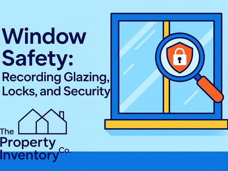image of a window with a magnifying glass and text regarding window safety