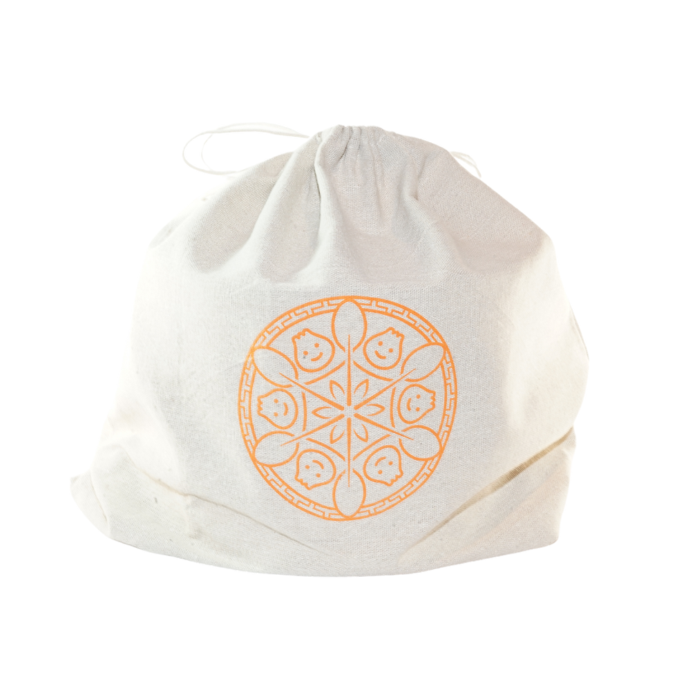 Two Layer Bamboo Steamer Linen Carrier