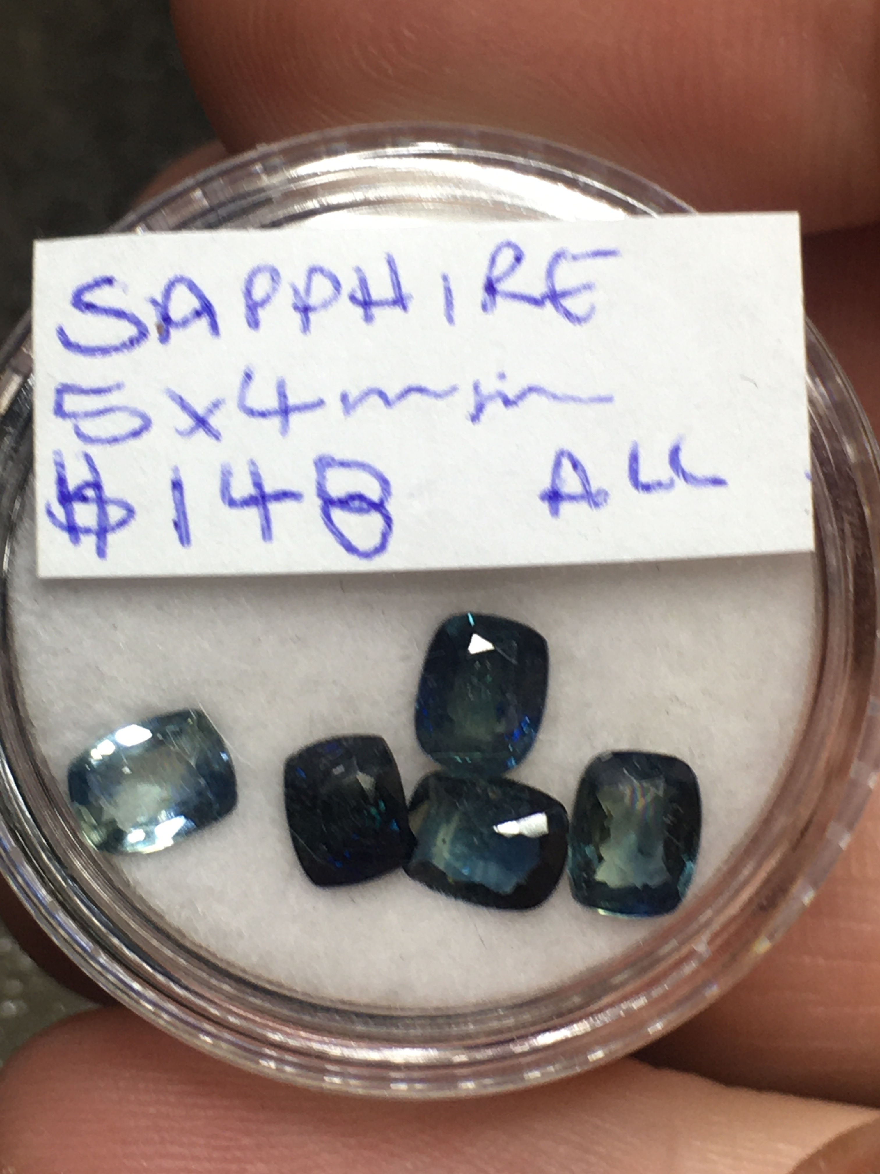 Aus sapphire l 5 x 4 mm l all