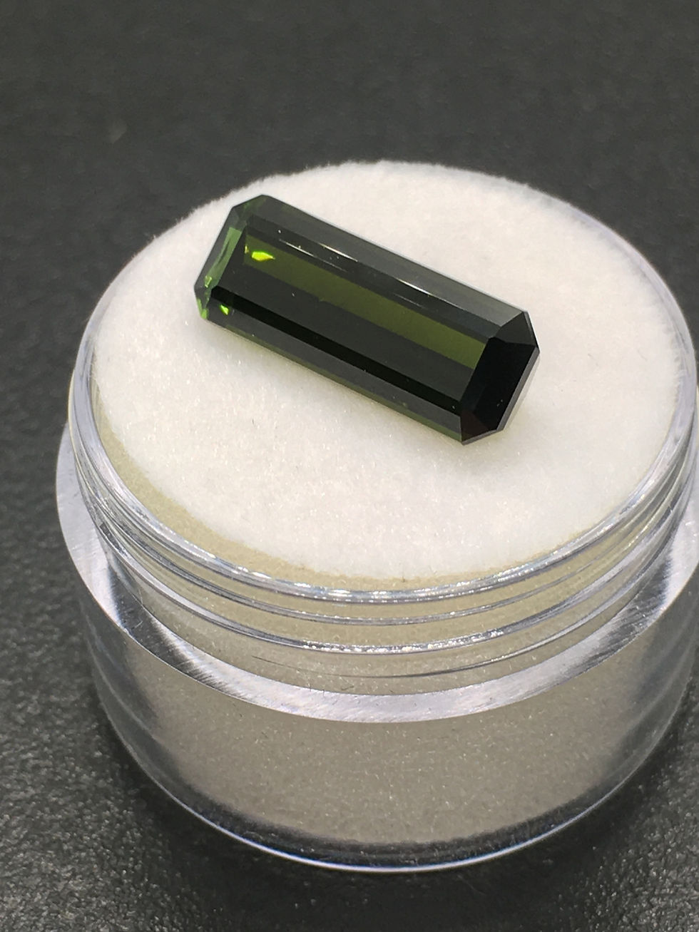 Green Tourmaline | Rectangle | 16 x 6 mm