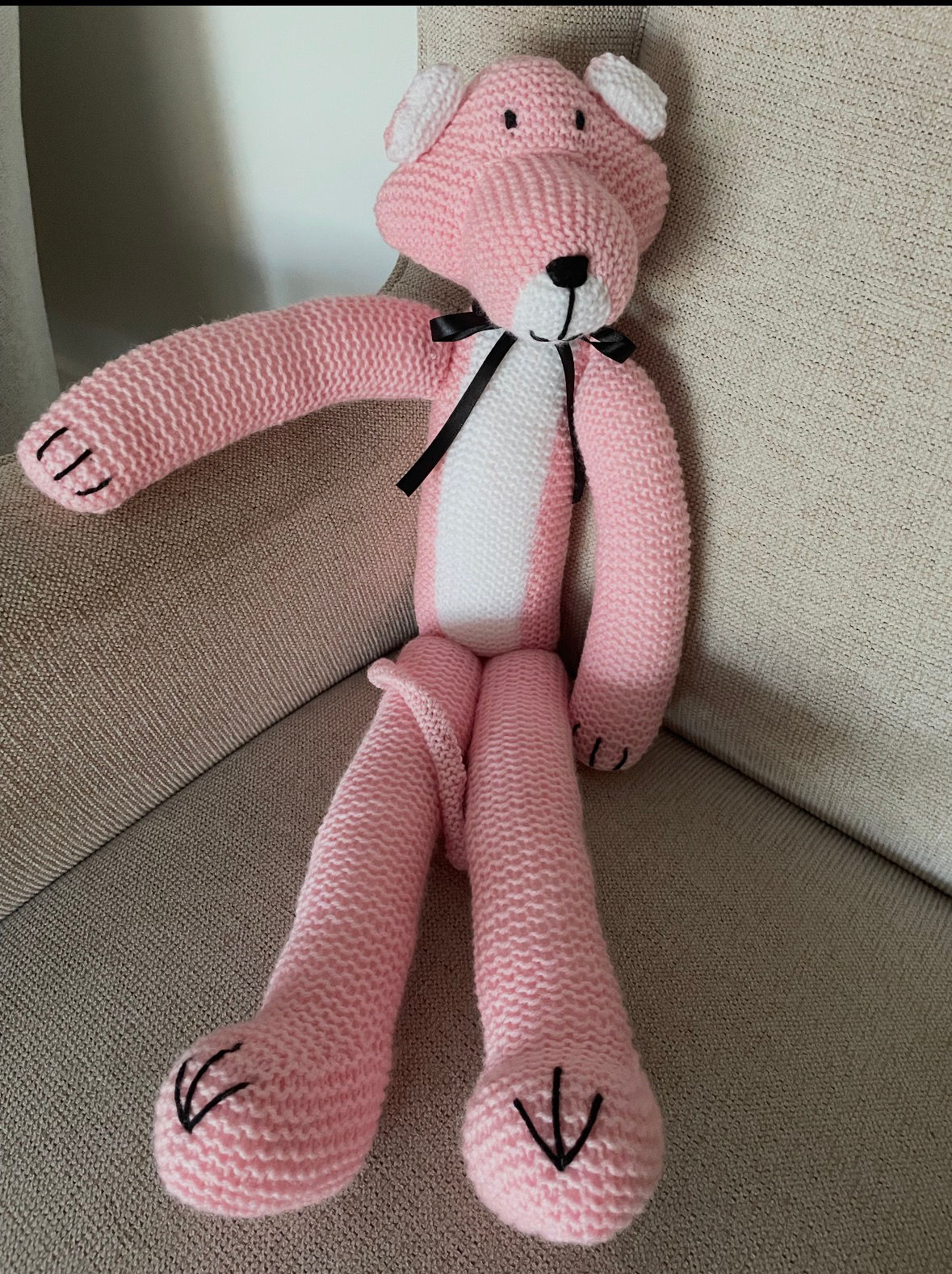Pink panther - 50 cm high ! Please order via email 