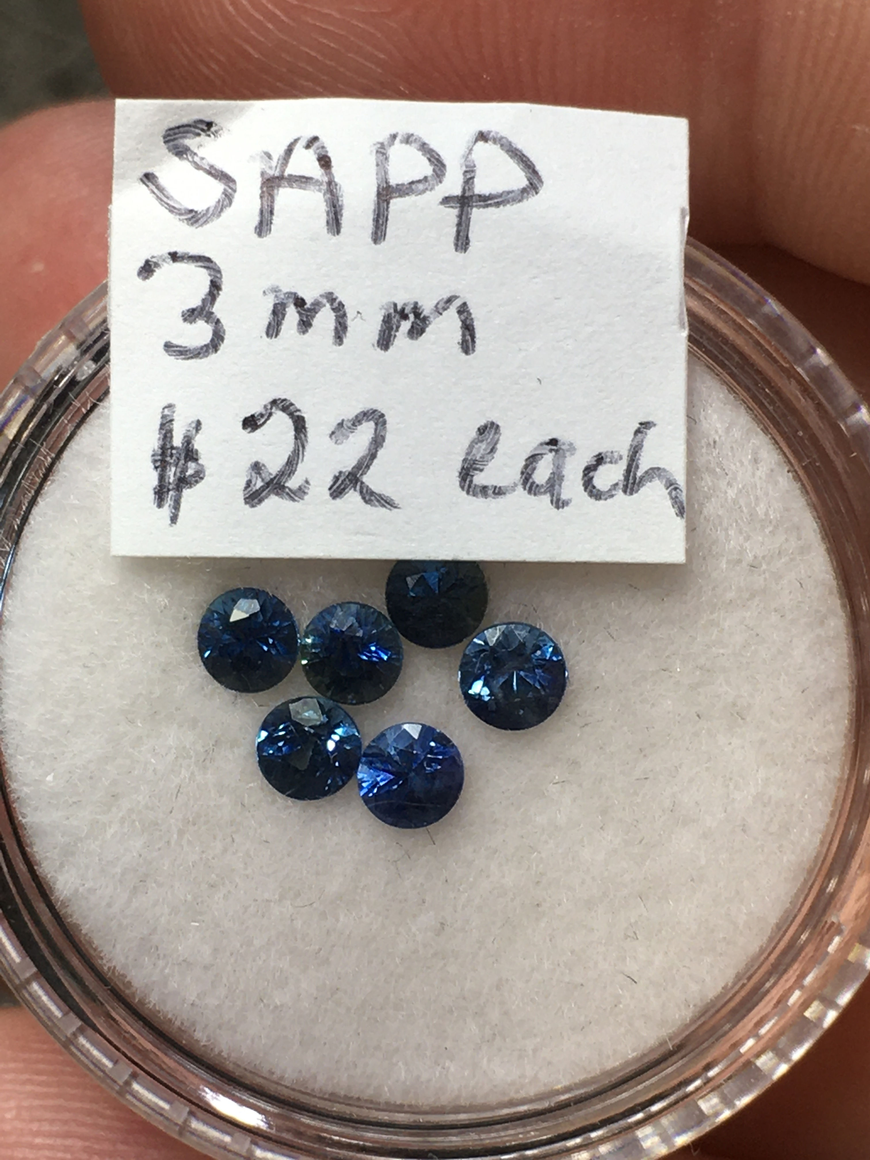 Sapphire l 3 mm l one piece of 