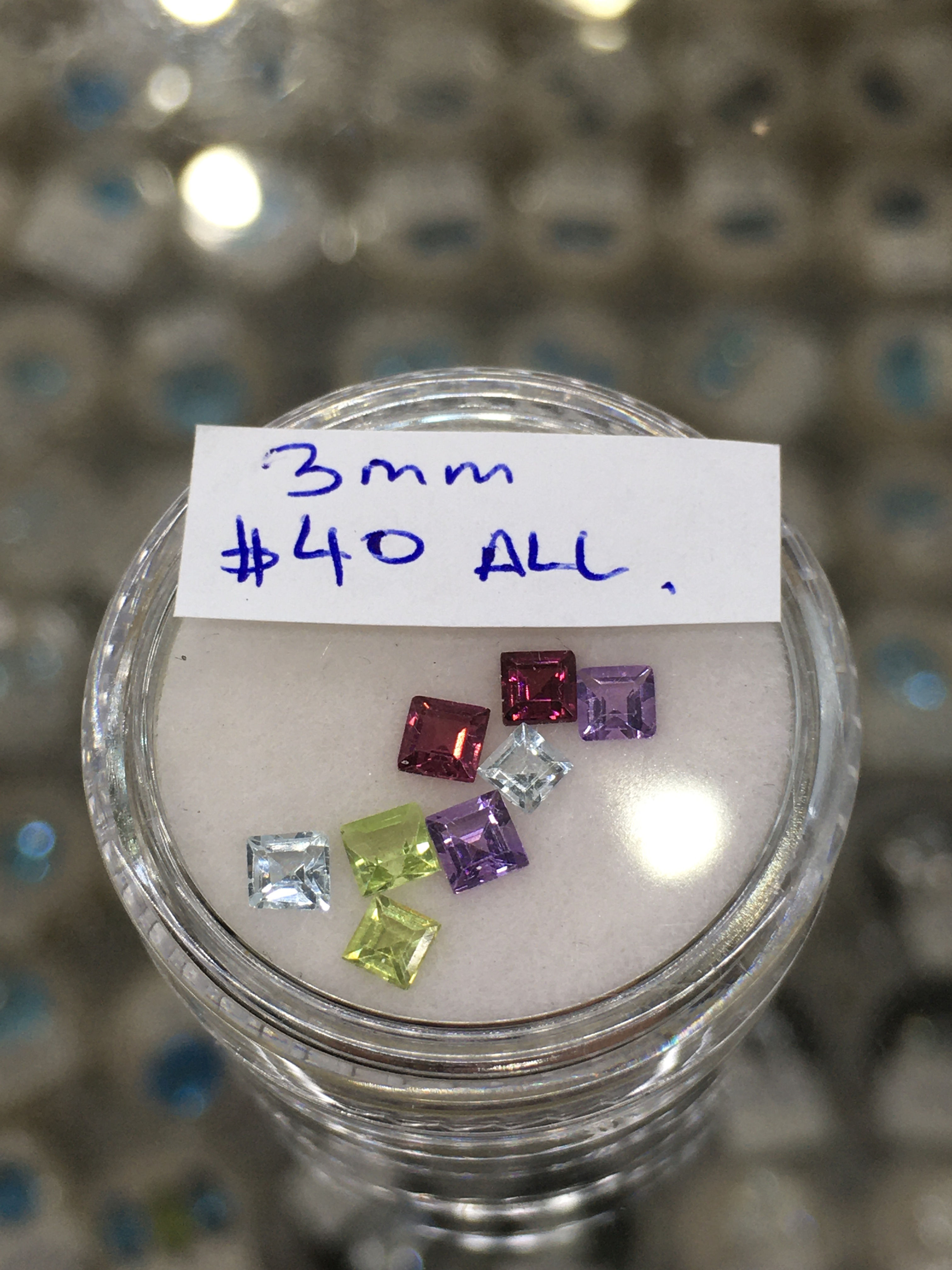 Mixed lot 3 mm squares 