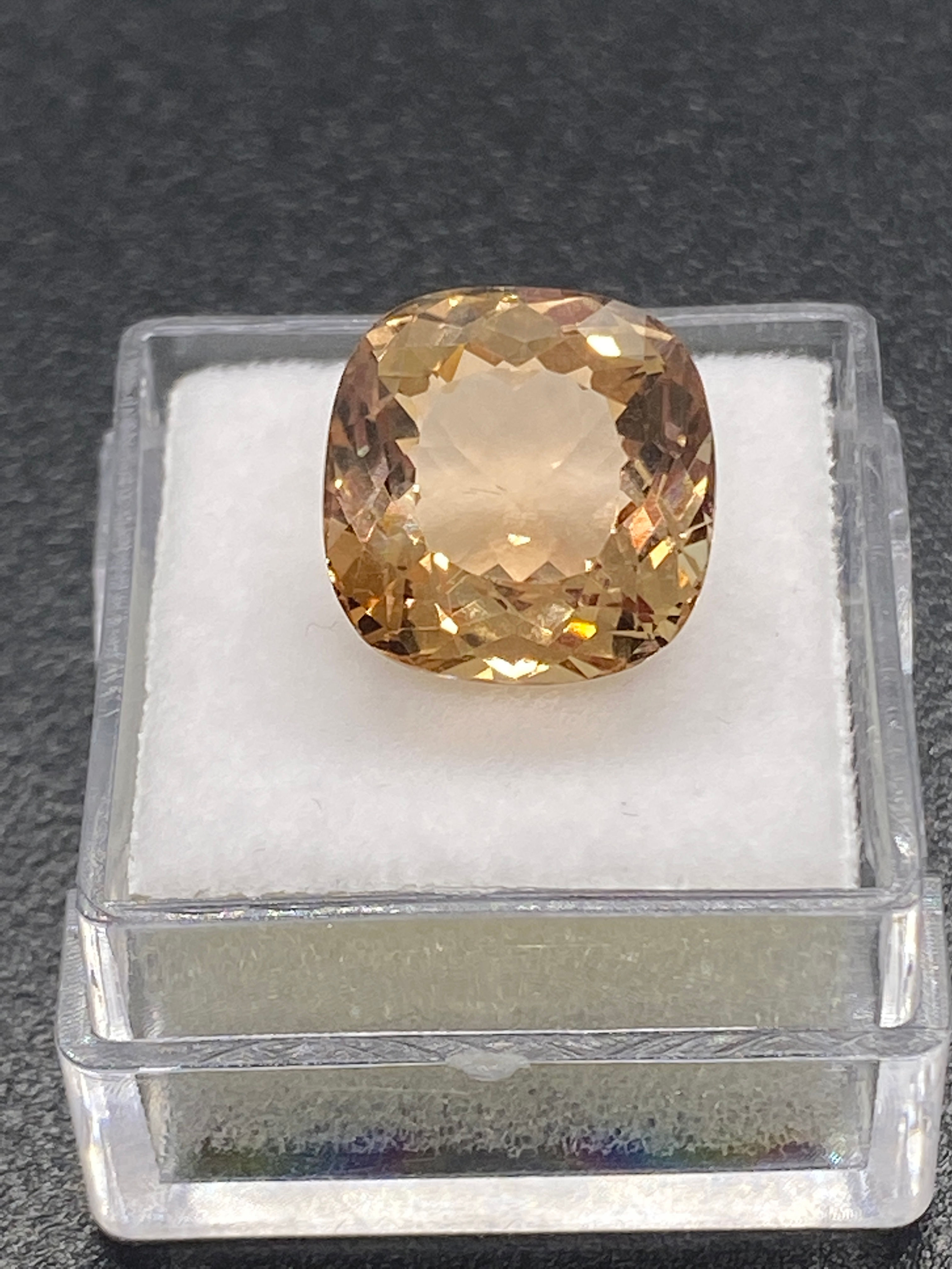 Whiskey Topaz | Cushion | 12 mm