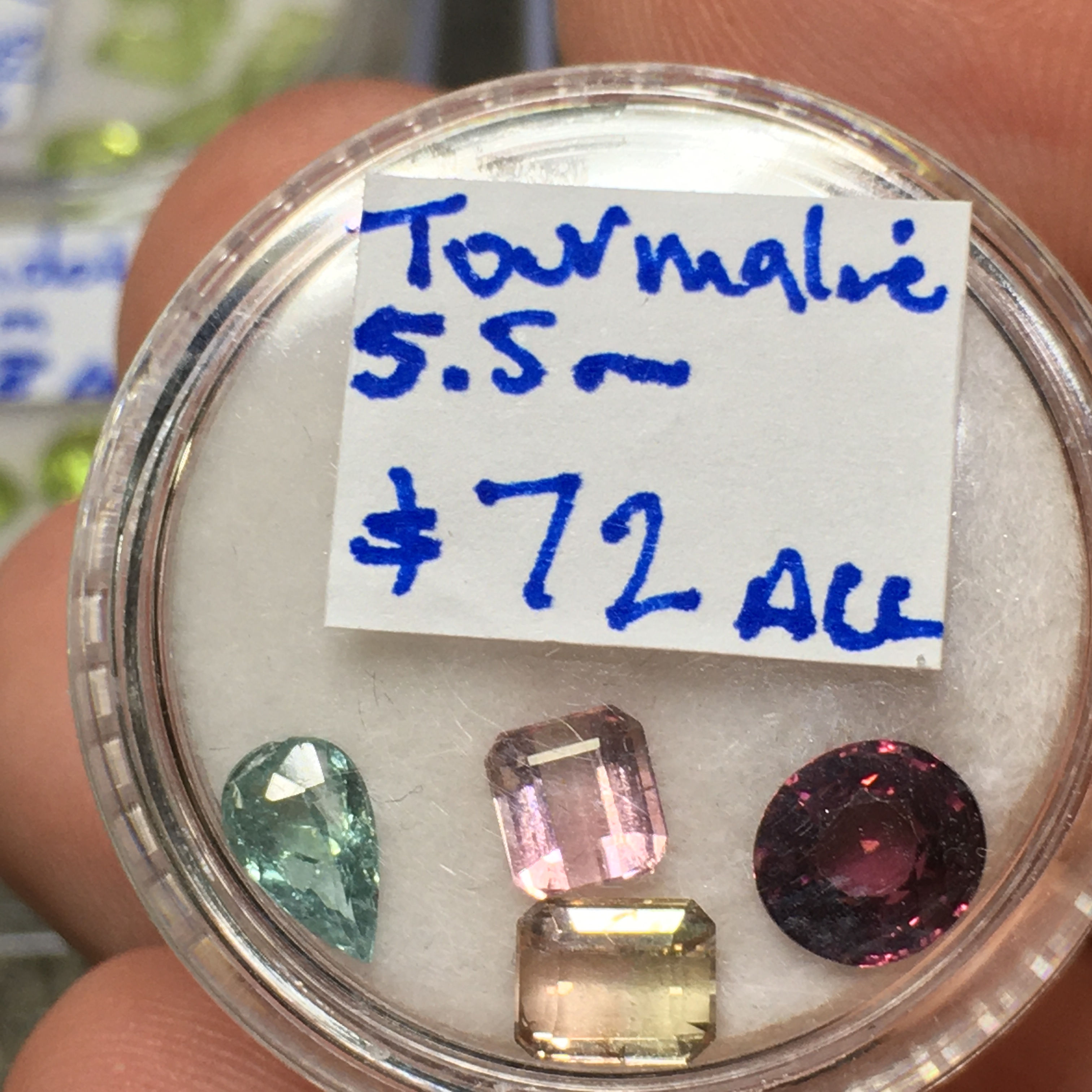 Tourmaline l 5.5 mm largest l all 