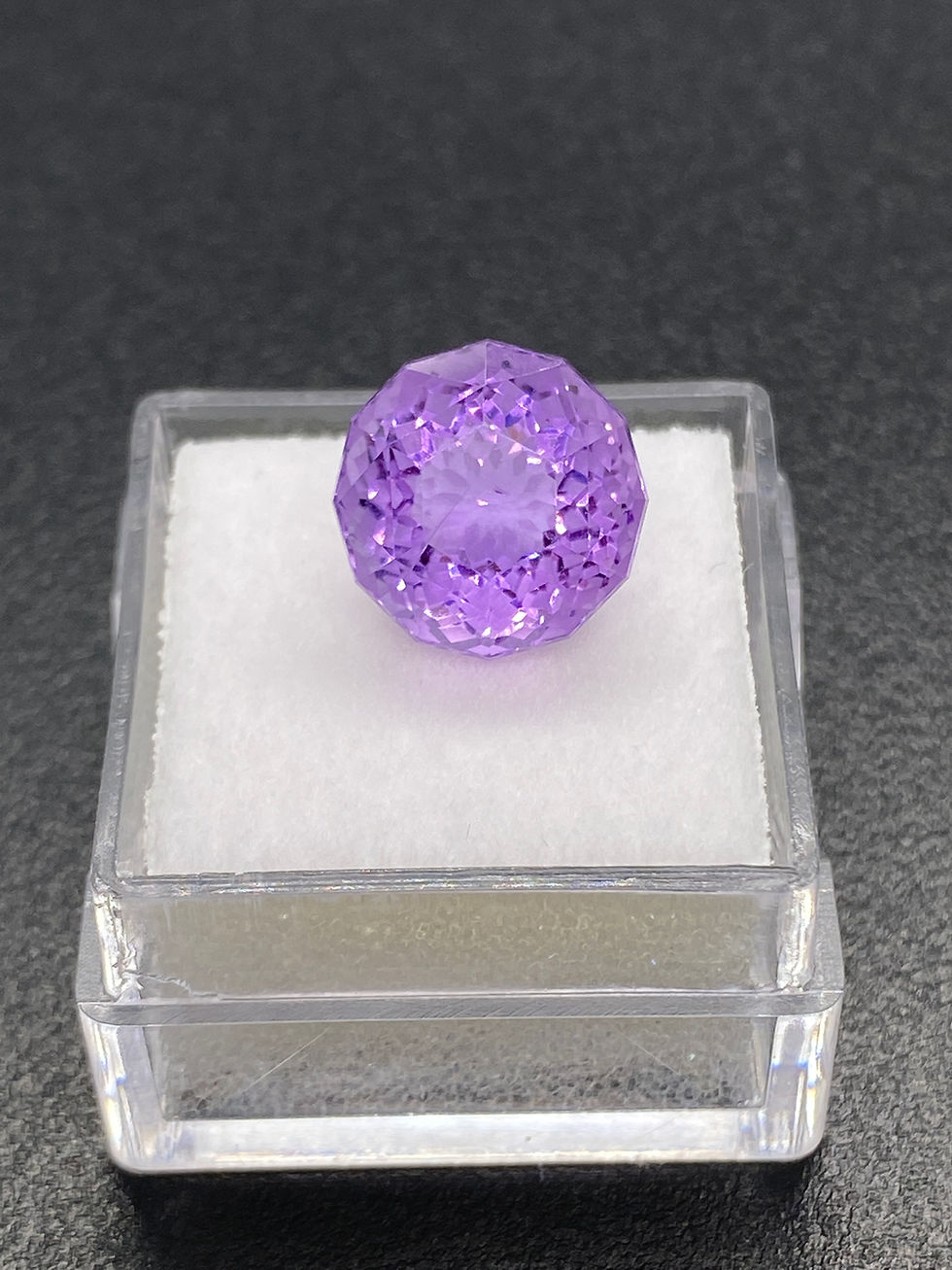 Purple Amethyst | 12 sided Round | 11.5 mm