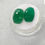 サムネイル： Green onyx l 13 x 9 mm l pair