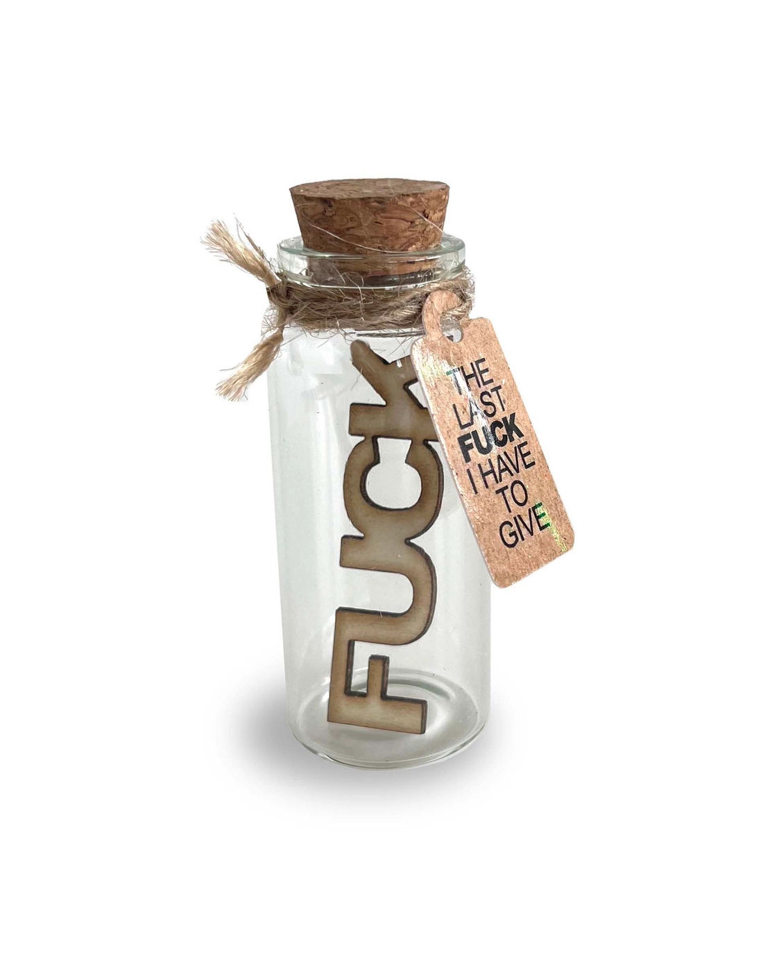 Last Fuck I Have To Give Glass Jar 6.5 cm tall 