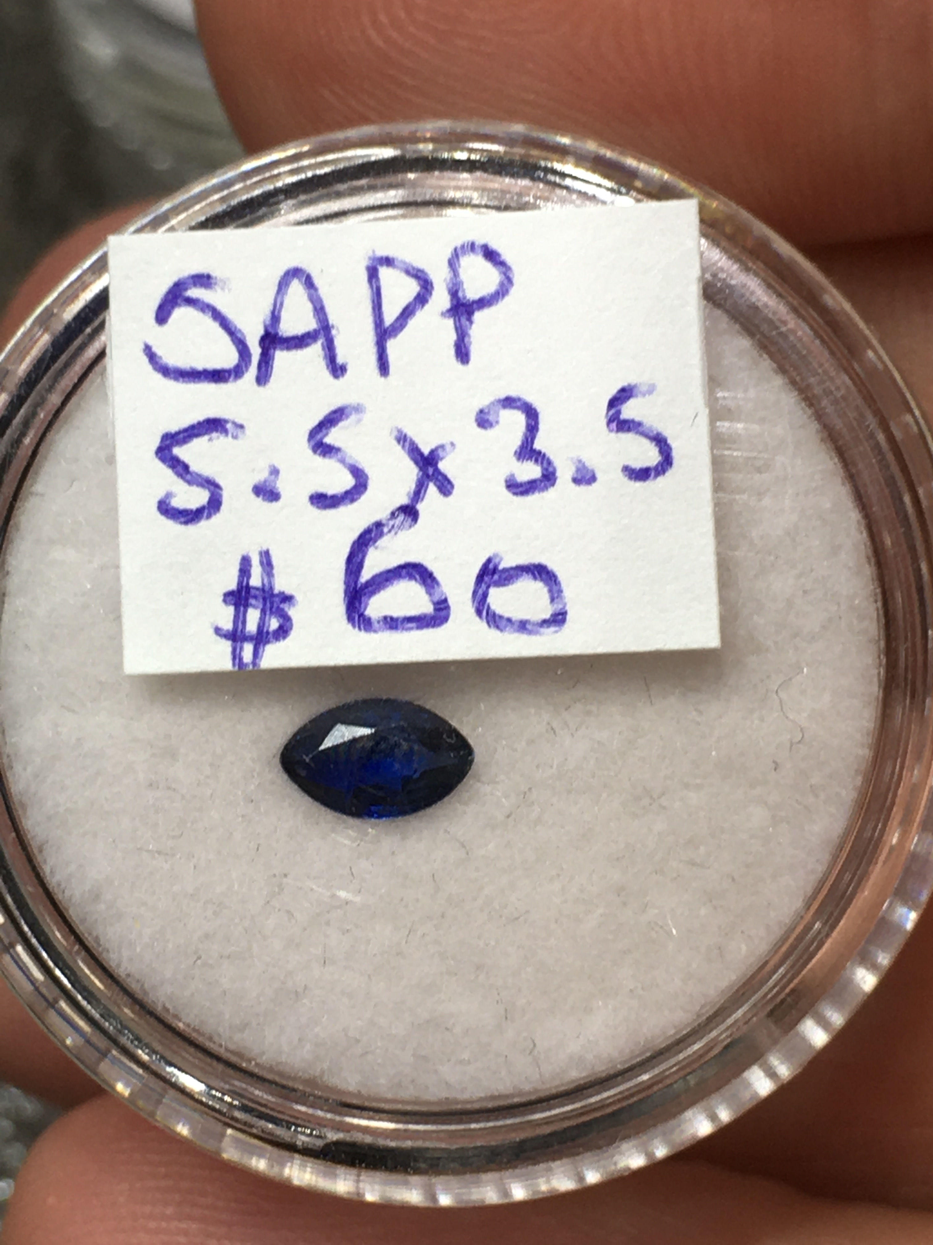 Sapphire l 5.5 x 3.5 mm 