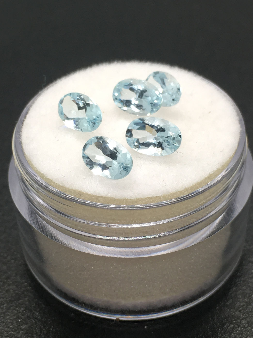 Aquamarine | Oval | One Piece of 6 x 4 mm