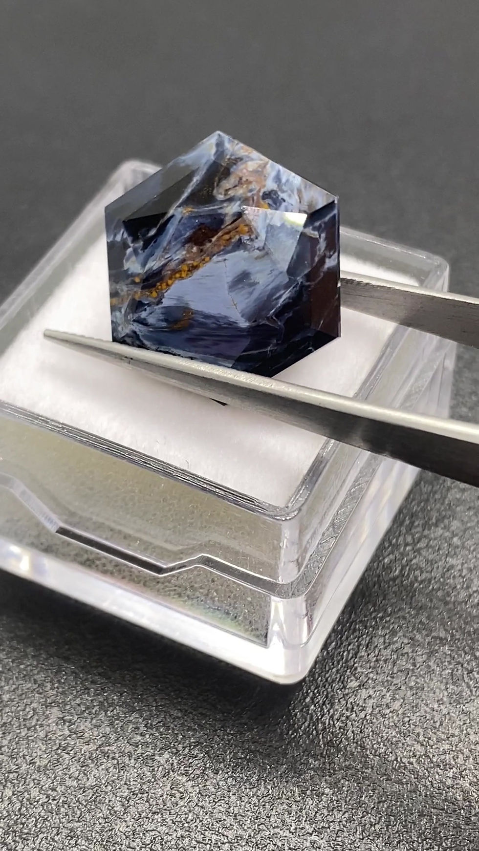 Μικρογραφία: Faceted Pietersite | Octagon | 17 x 15 mm