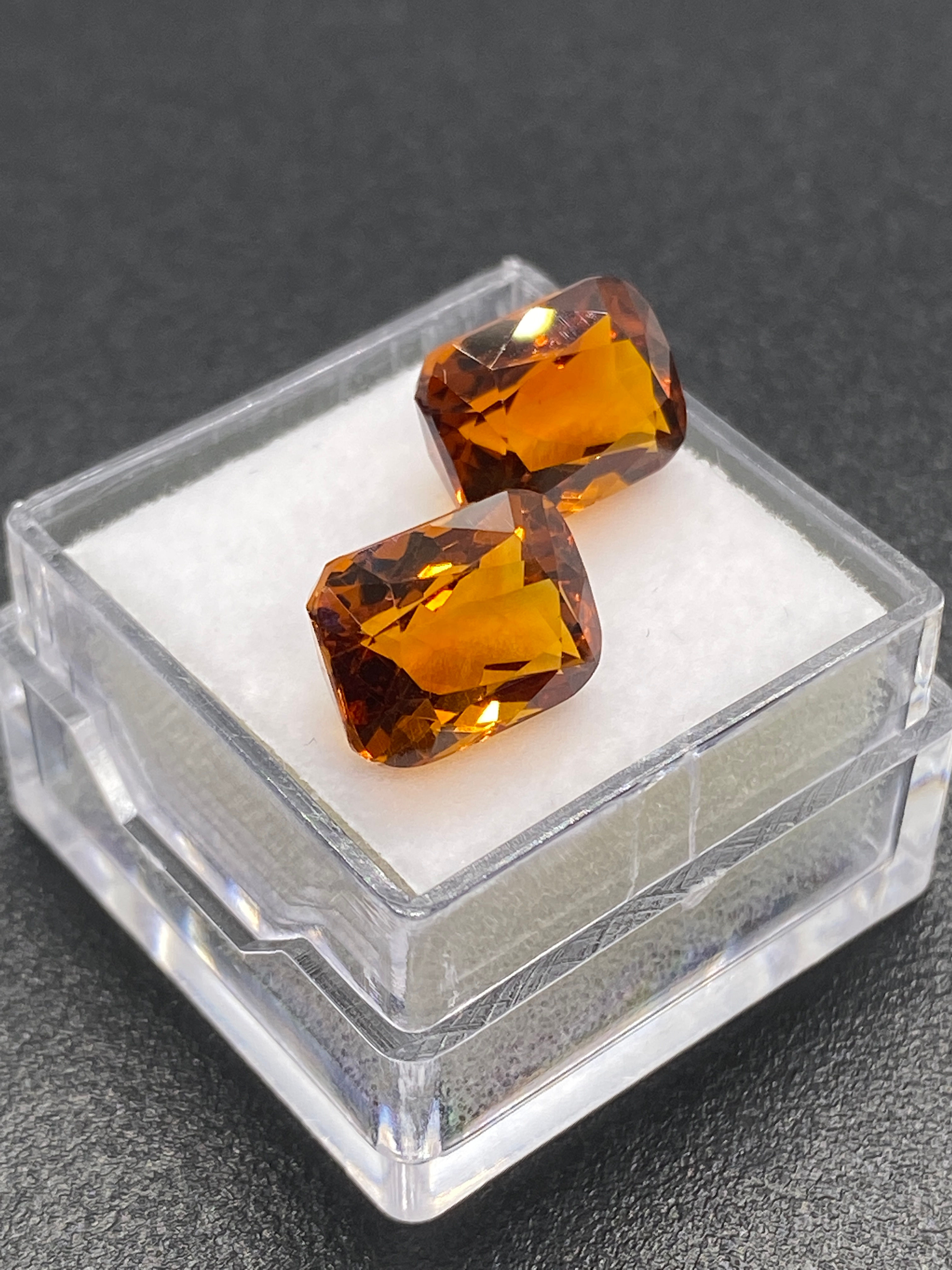 Madiera Citrine | Rectangular Pair | 10.5 x 8 mm