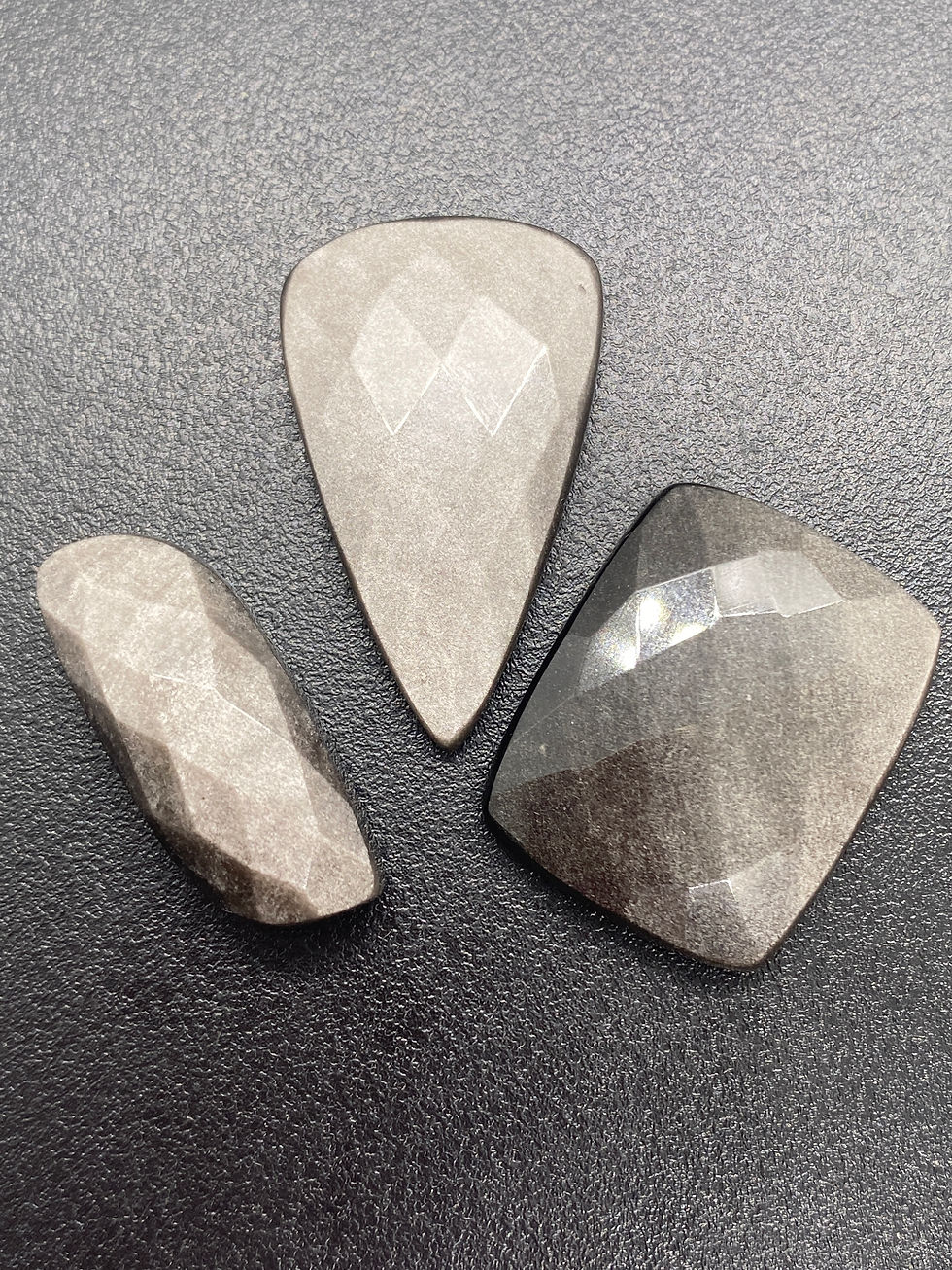 Rose cut Obsidian | Mixed Shapes | 30 mm