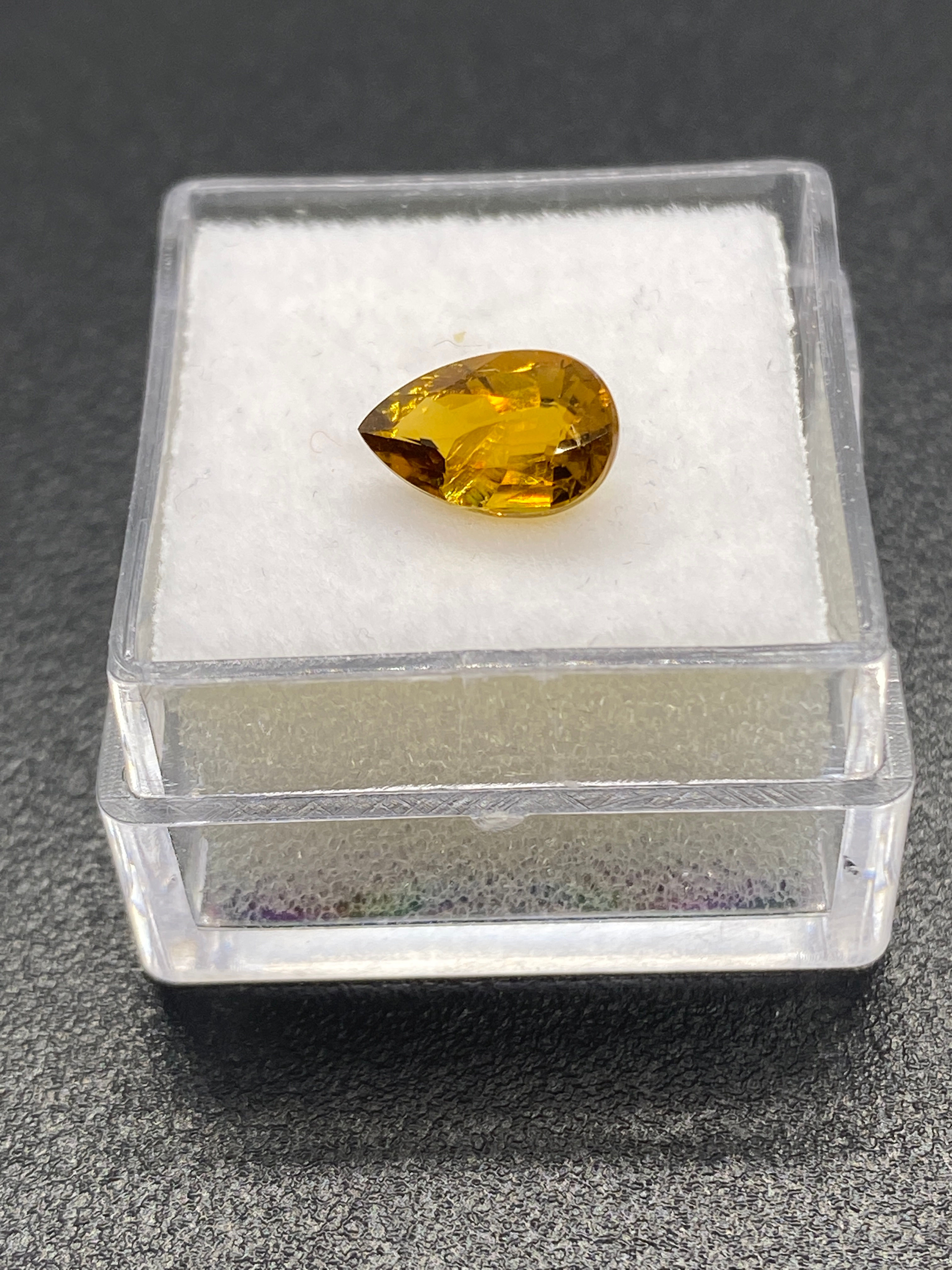 Greeny Yellow Tourmaline | Pear | 9 mm