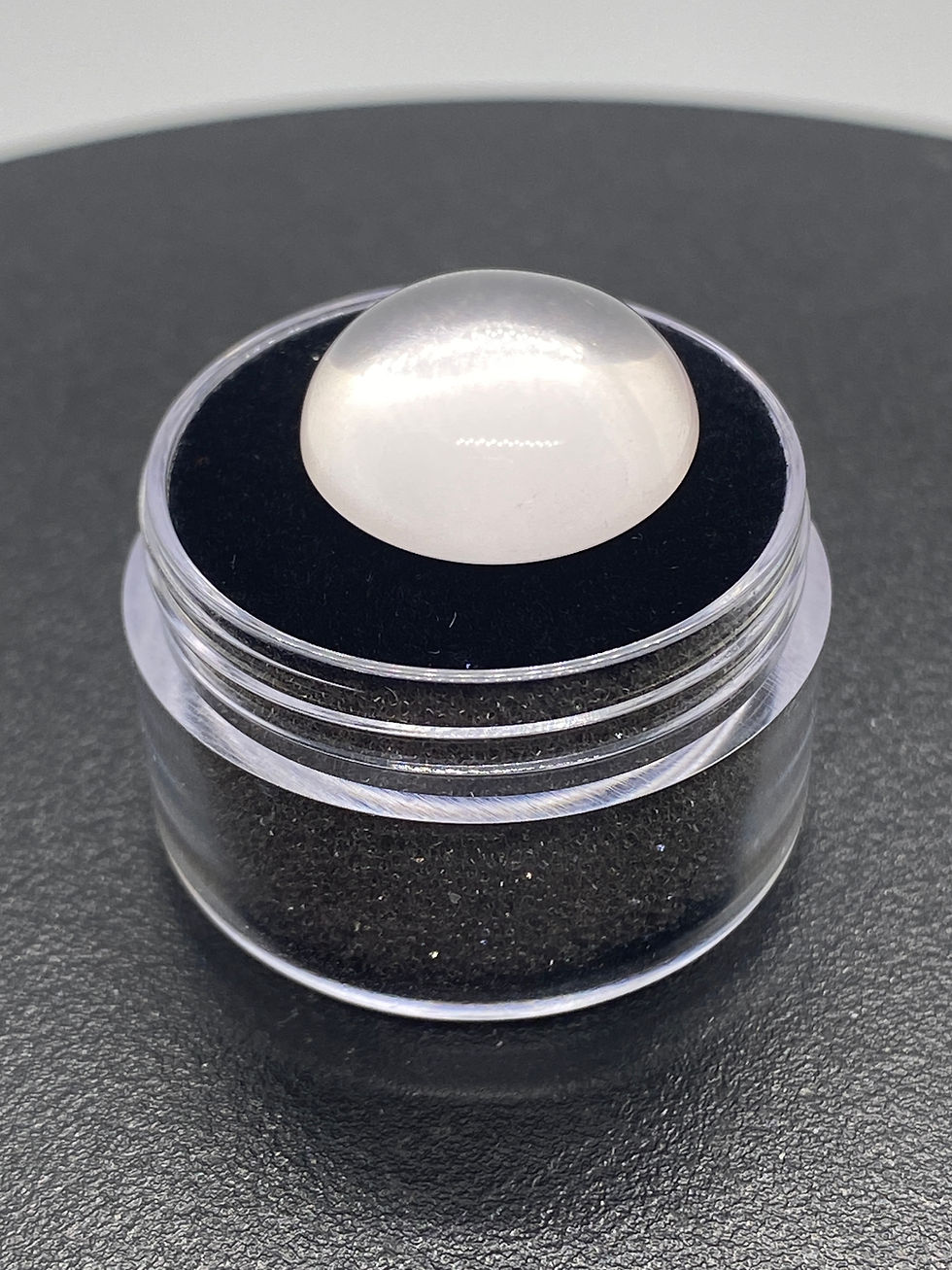 Clear / Hint of Pink Rose Quartz | Round | 16 mm