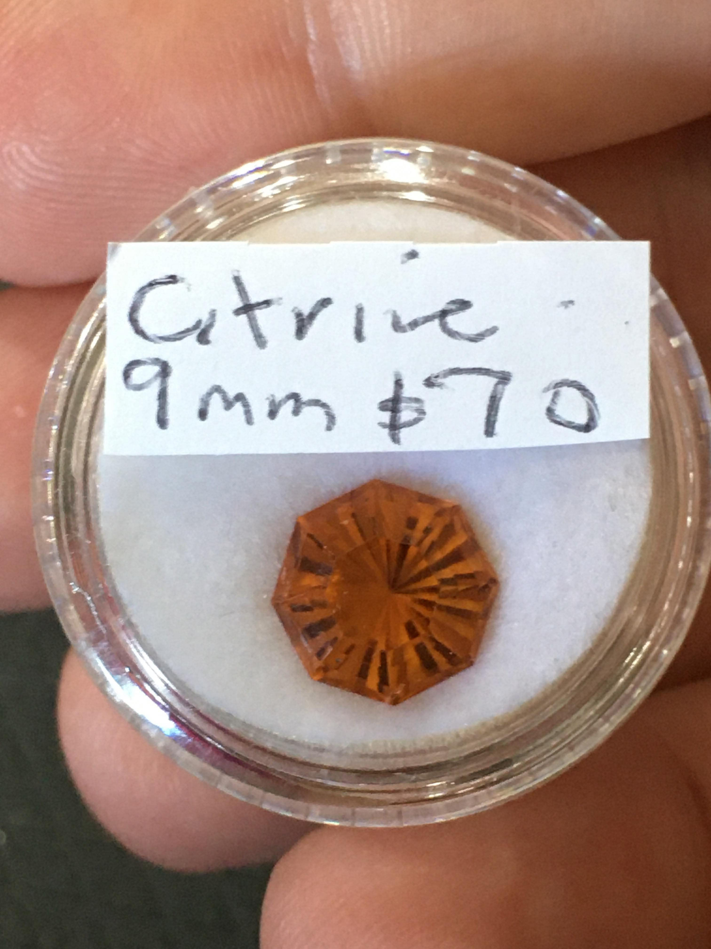 Citrine 9 mm 