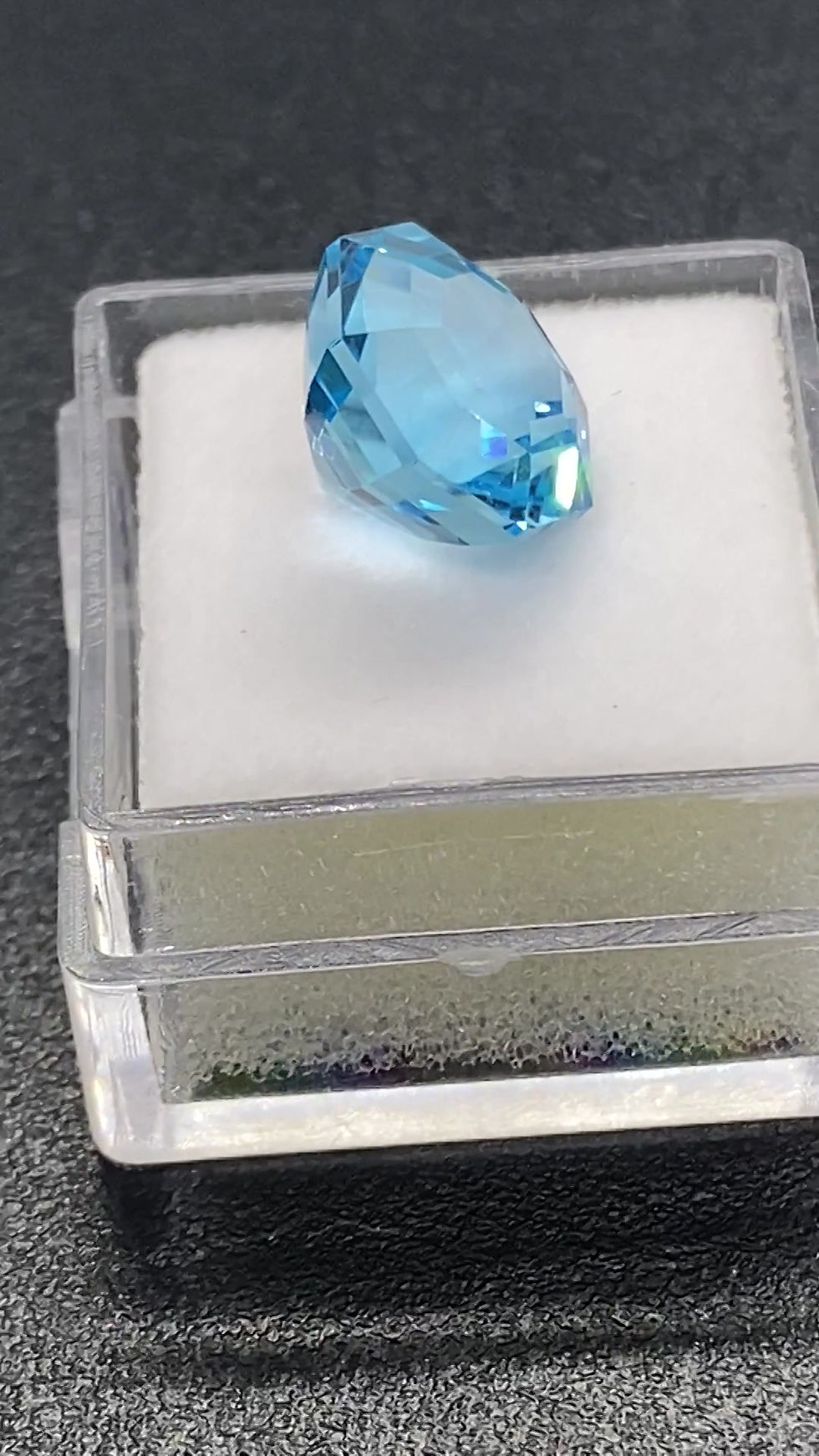 Miniatura: Swiss Blue Topaz  | Octagon | 11.5 mm