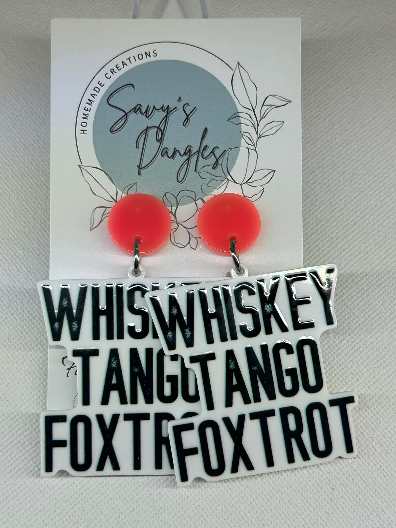 Earrings - Whiskey Tango Foxtrot