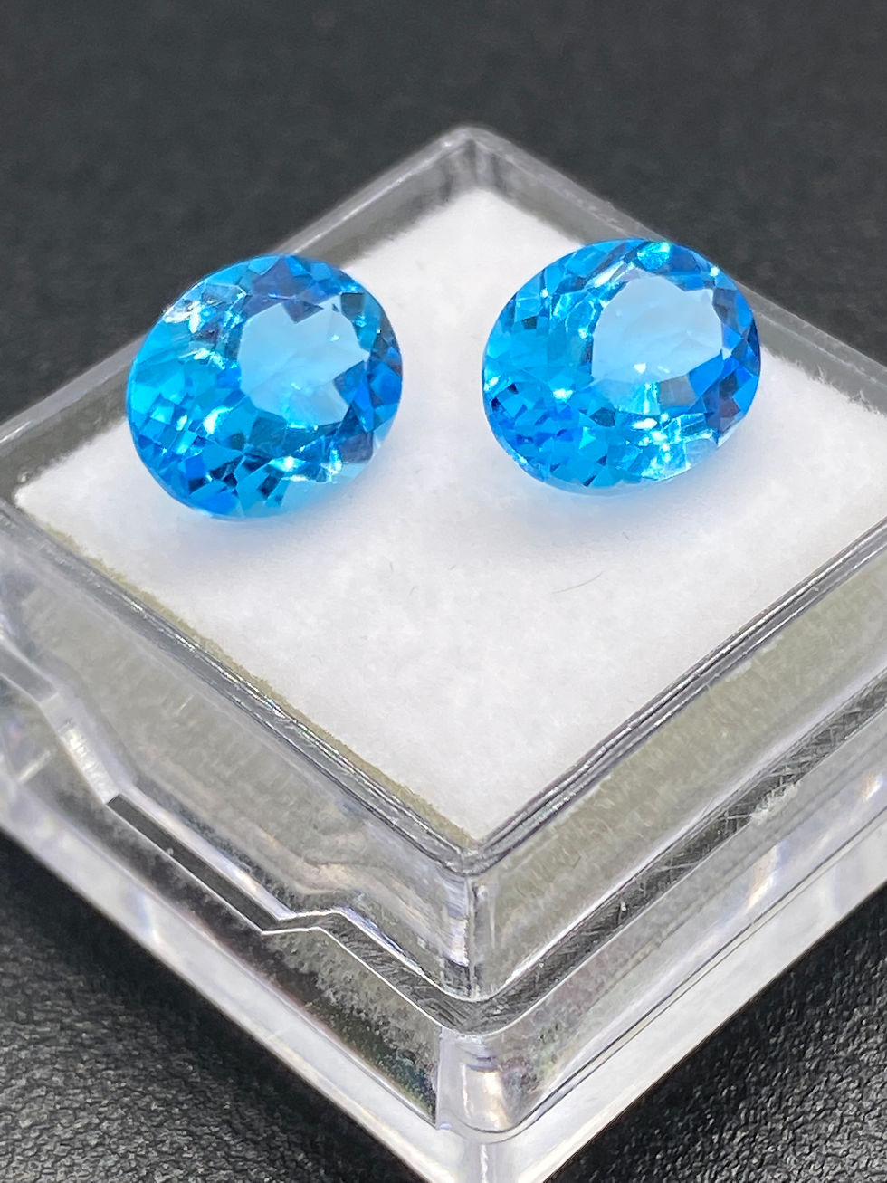 ภาพขนาดย่อ: Topaz | Oval Pair | 10 x 8 mm