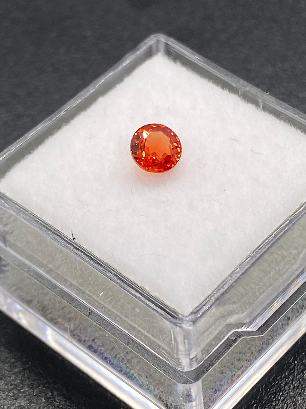 Μικρογραφία: Orange Sapphire | Round | 4.67 mm