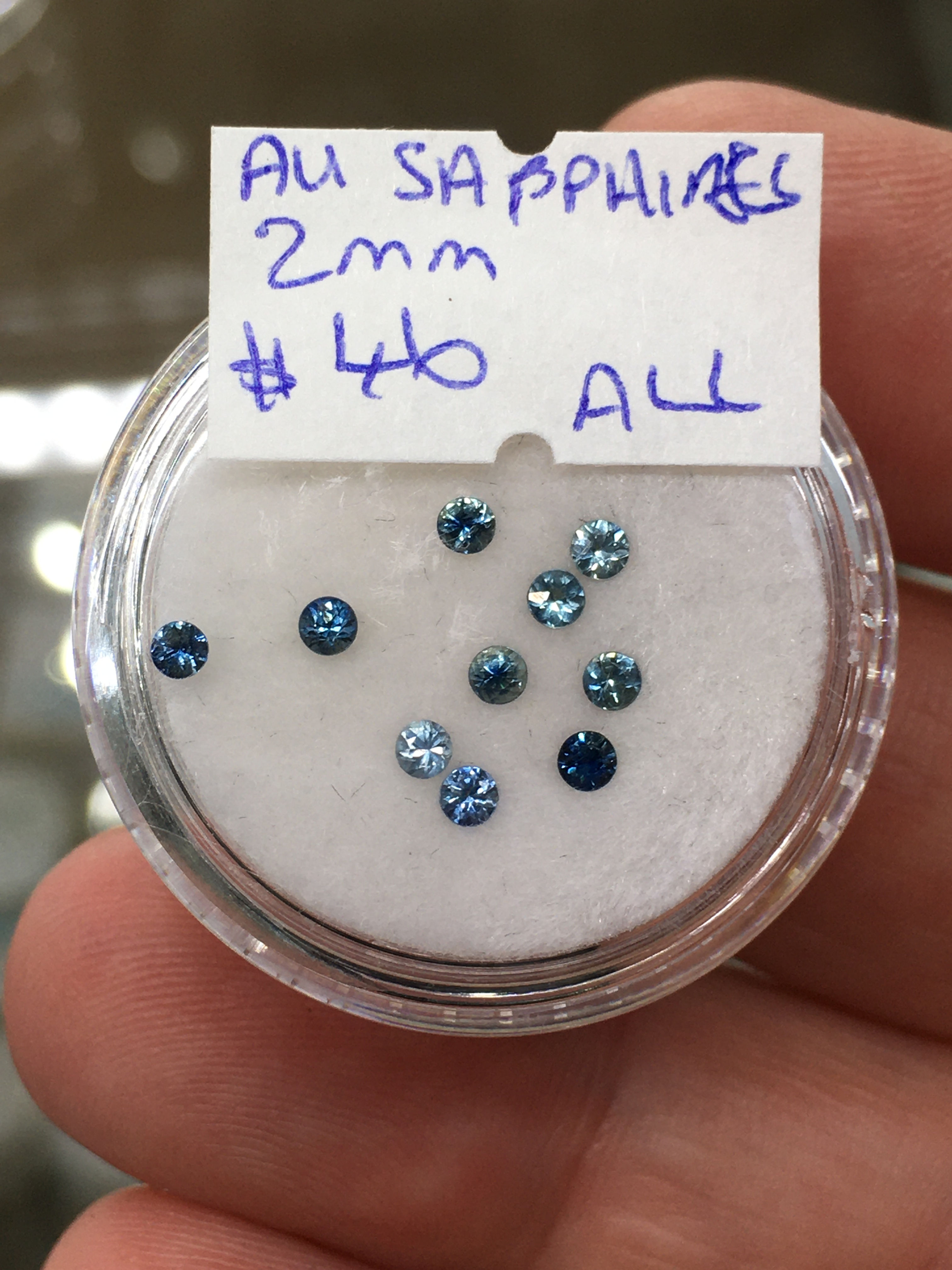 Au sapphire 2 mm 