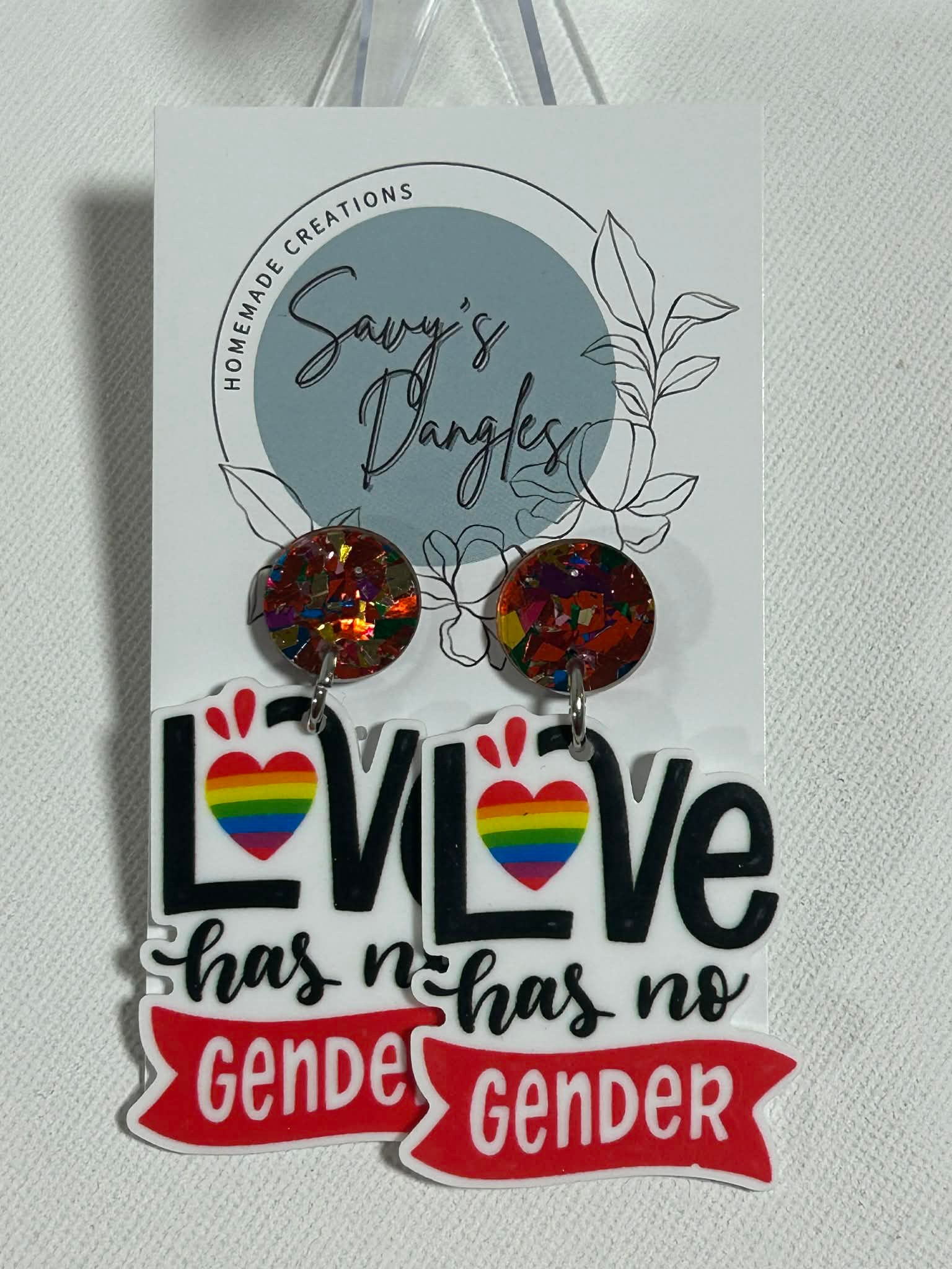 Earrings Love has no gender 
