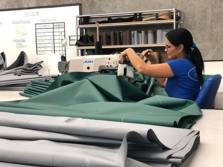 Touchelss Boat Cover Sewing Room