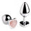 Thumbnail: Rose Quartz Gemstone Heart Anal Plug - Large