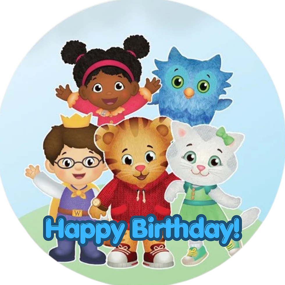 Thumbnail: Happy Birthday Cake Topper (Toddler designs)
