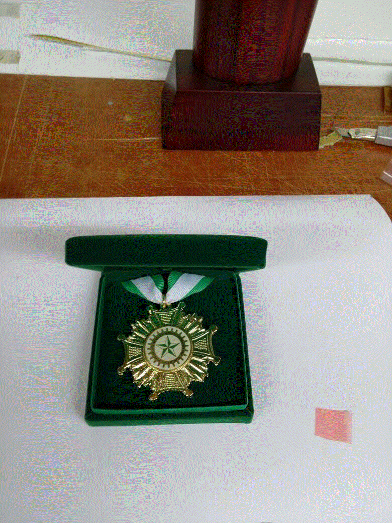 medallas individuales con su caja
