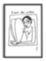 L'avis des autres personnage dessin illustration poster carte vallée d'Aspe Pyrénées aydius art artisanat