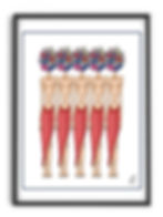 poster visuel femme fleurs plein la tête graphisme couleur