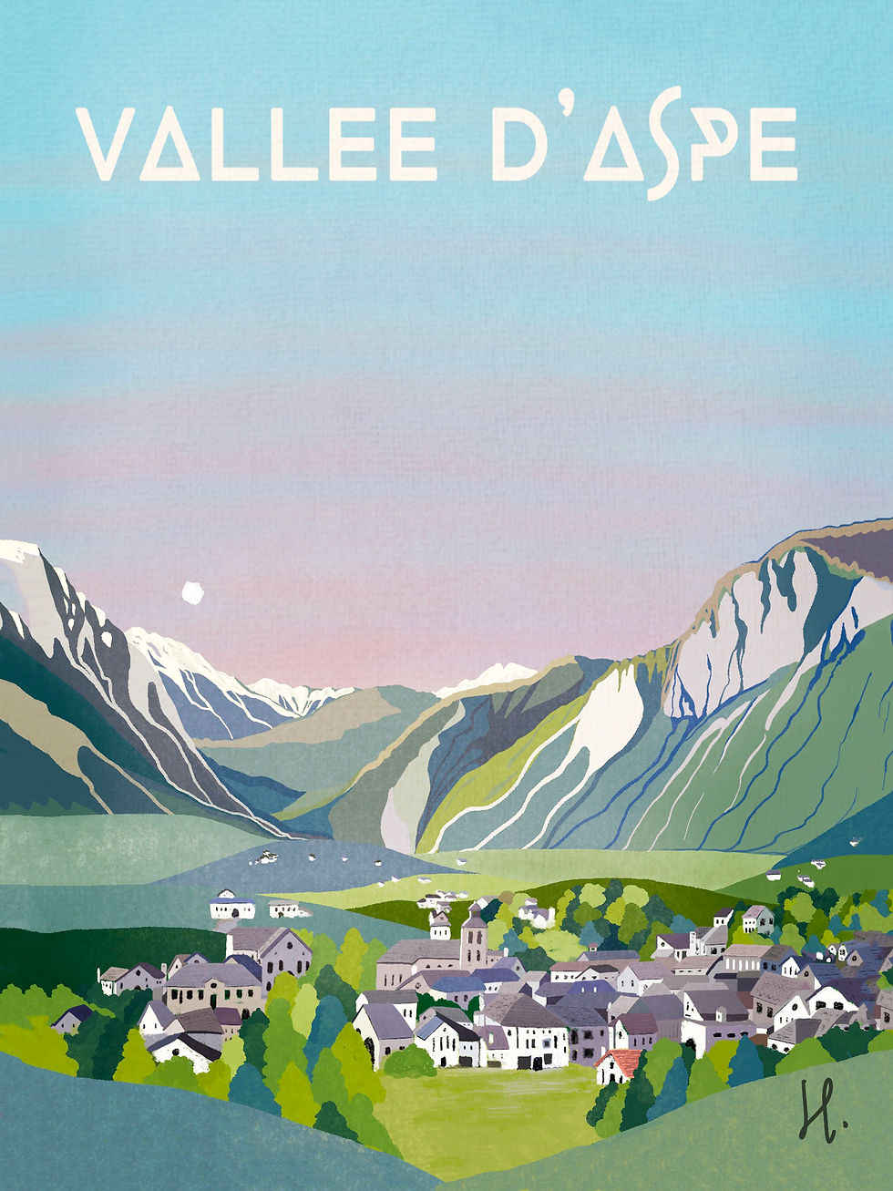 Miniature : Poster "Vallée d'Aspe"