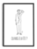 cadre dessin Ou avais je la tête ? print