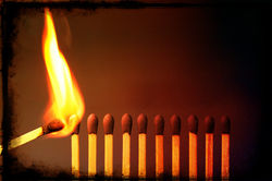 and catch the fire."