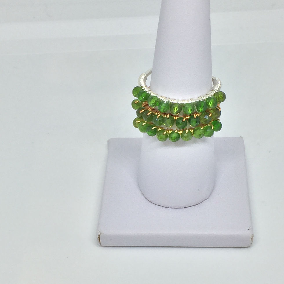 Gemstone stacker ring