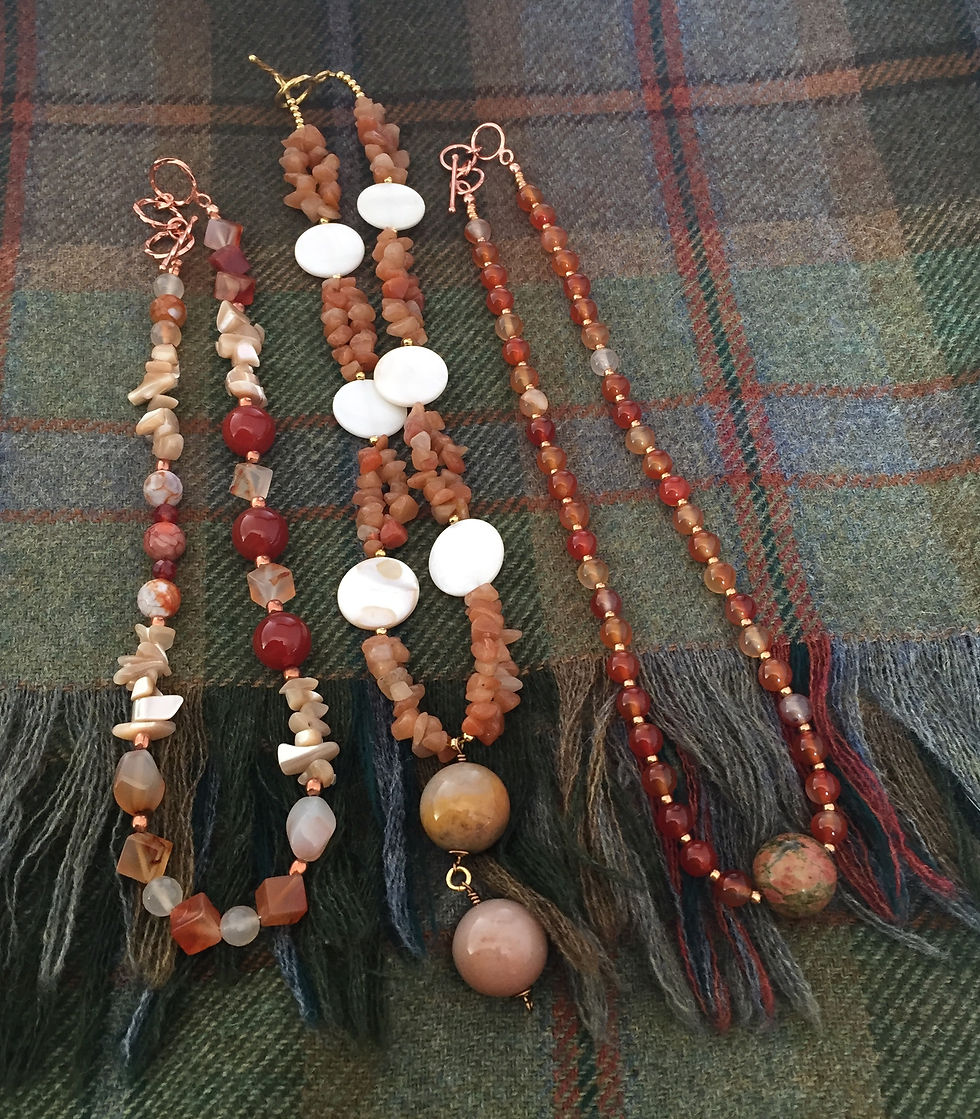 Thumbnail: Semi precious gemstone necklace