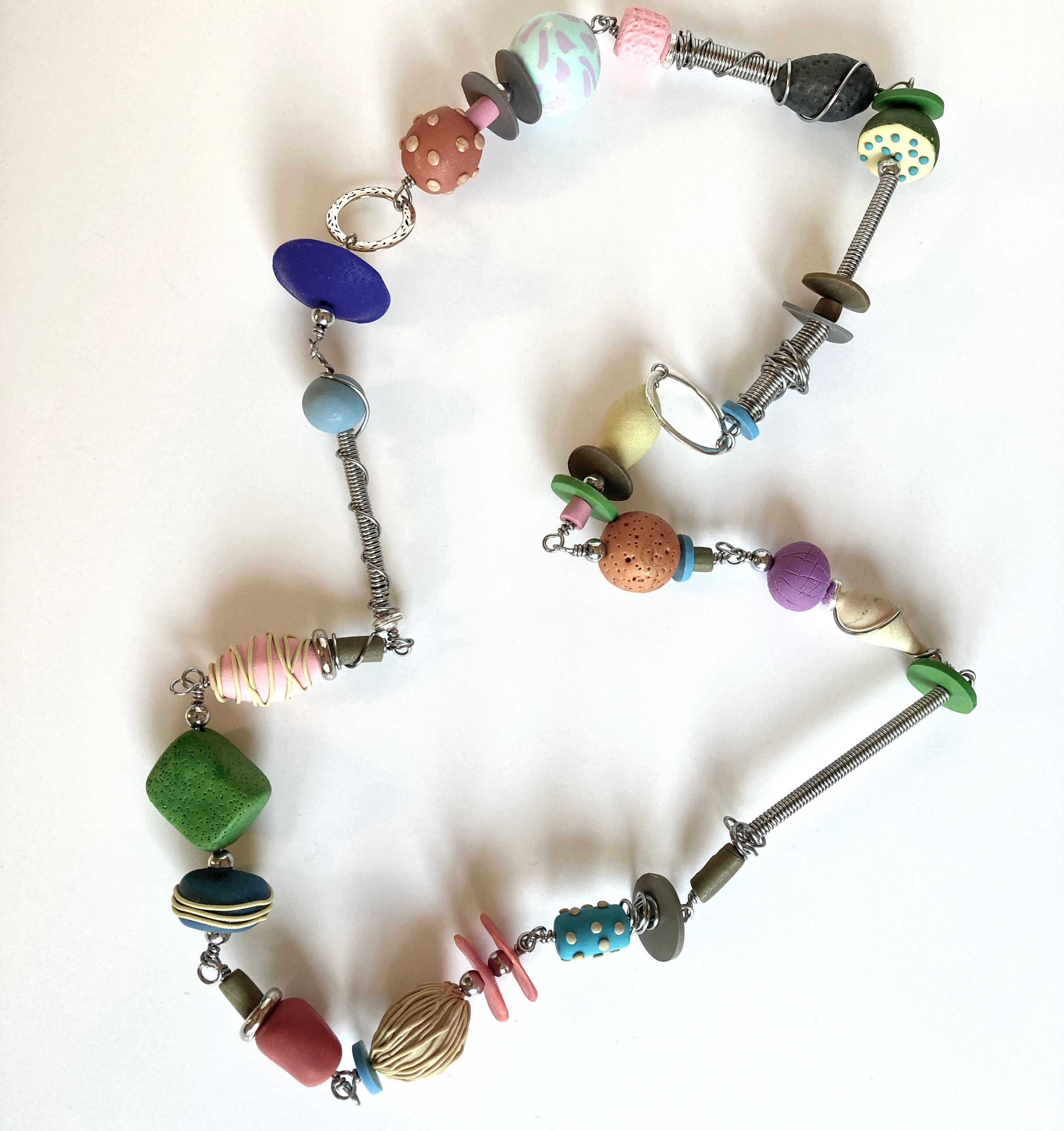 Polymer clay necklace