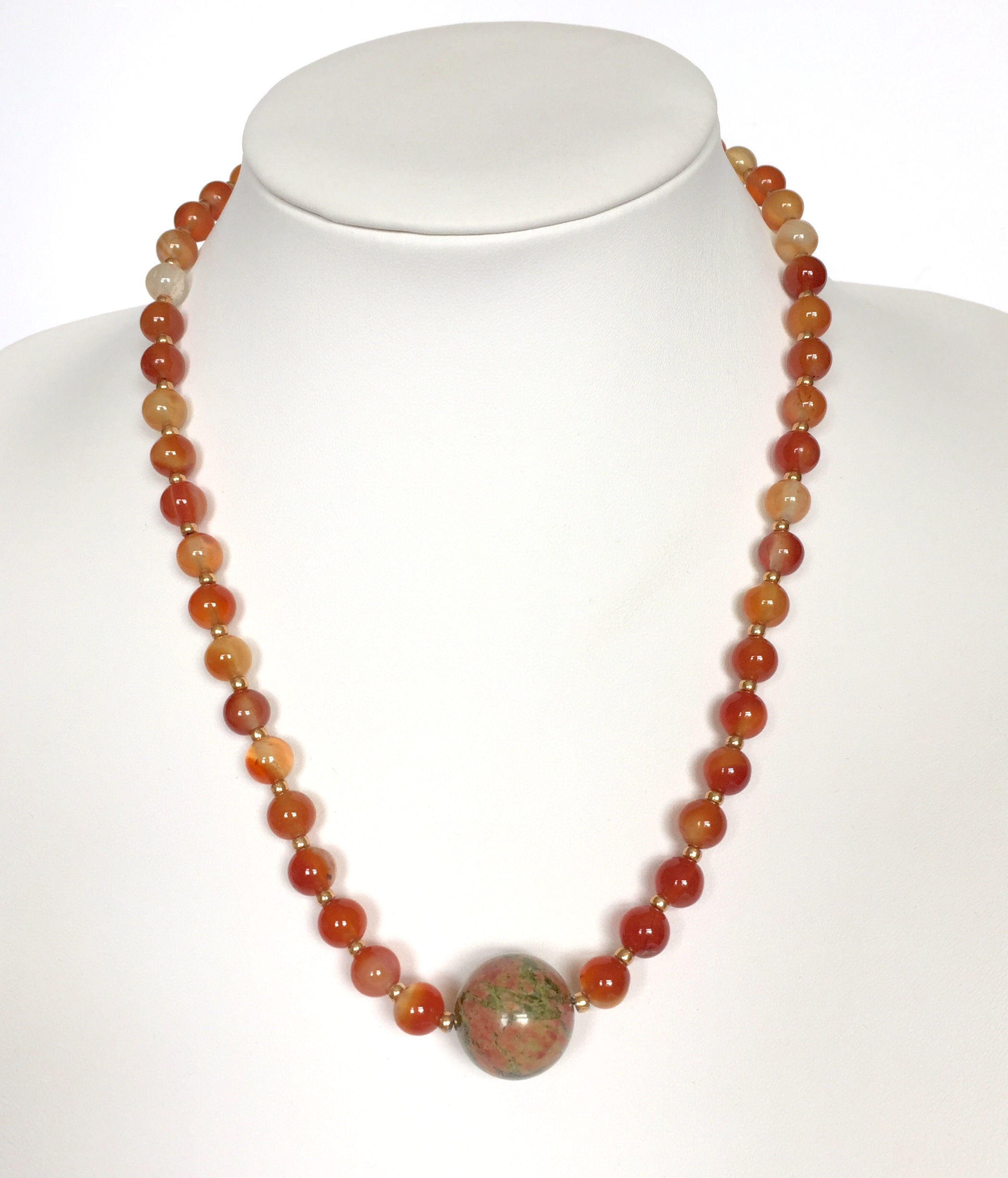 Semi precious gemstone necklace