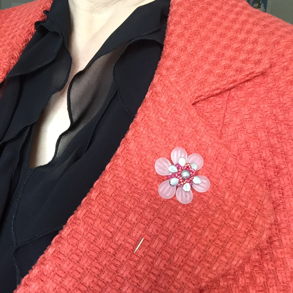 Thumbnail: Flower brooch pin