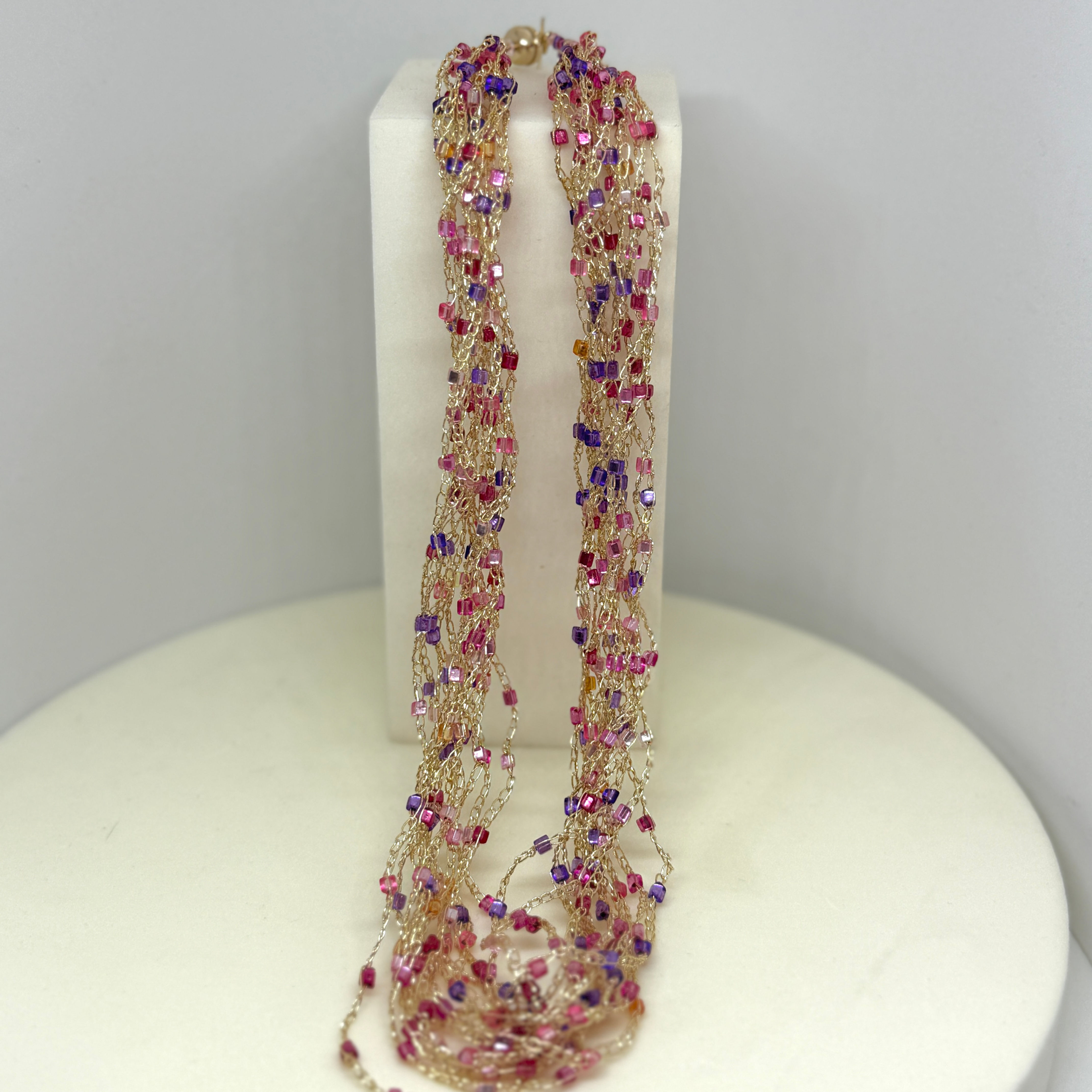 Delicate crochet necklace