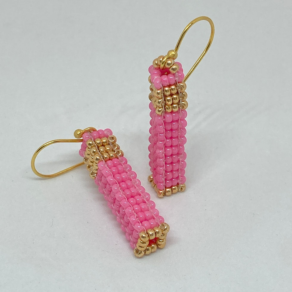 Thumbnail: Earrings - hand stitched