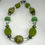 Thumbnail: Acrylic bead necklace with quartz and crystals.