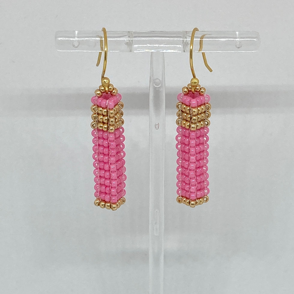 Thumbnail: Earrings - hand stitched