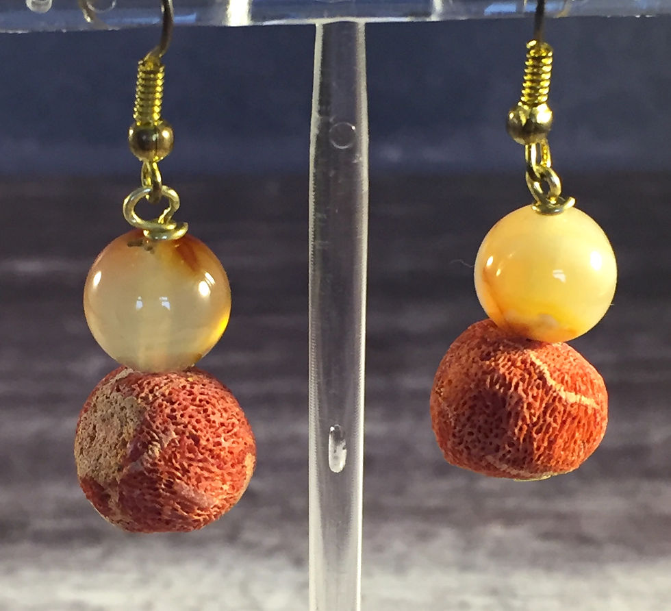 Semi precious gemstone earrings