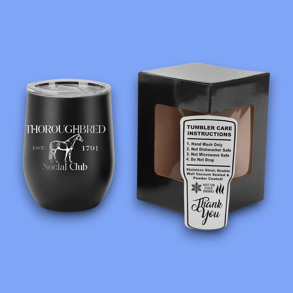Miniatura: Thoroughbred Social Club Wine Tumbler