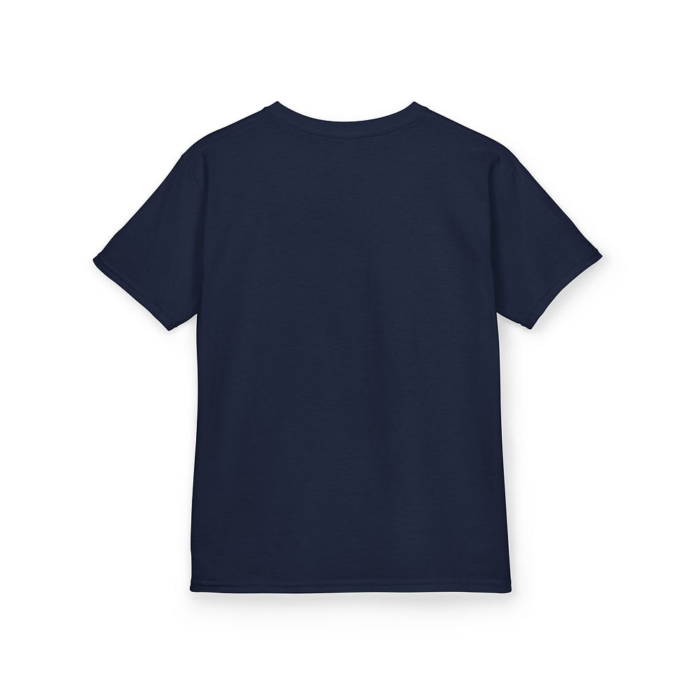 Miniature : Kids Tee — Ocean Wave Surf Logo Navy (Youth)