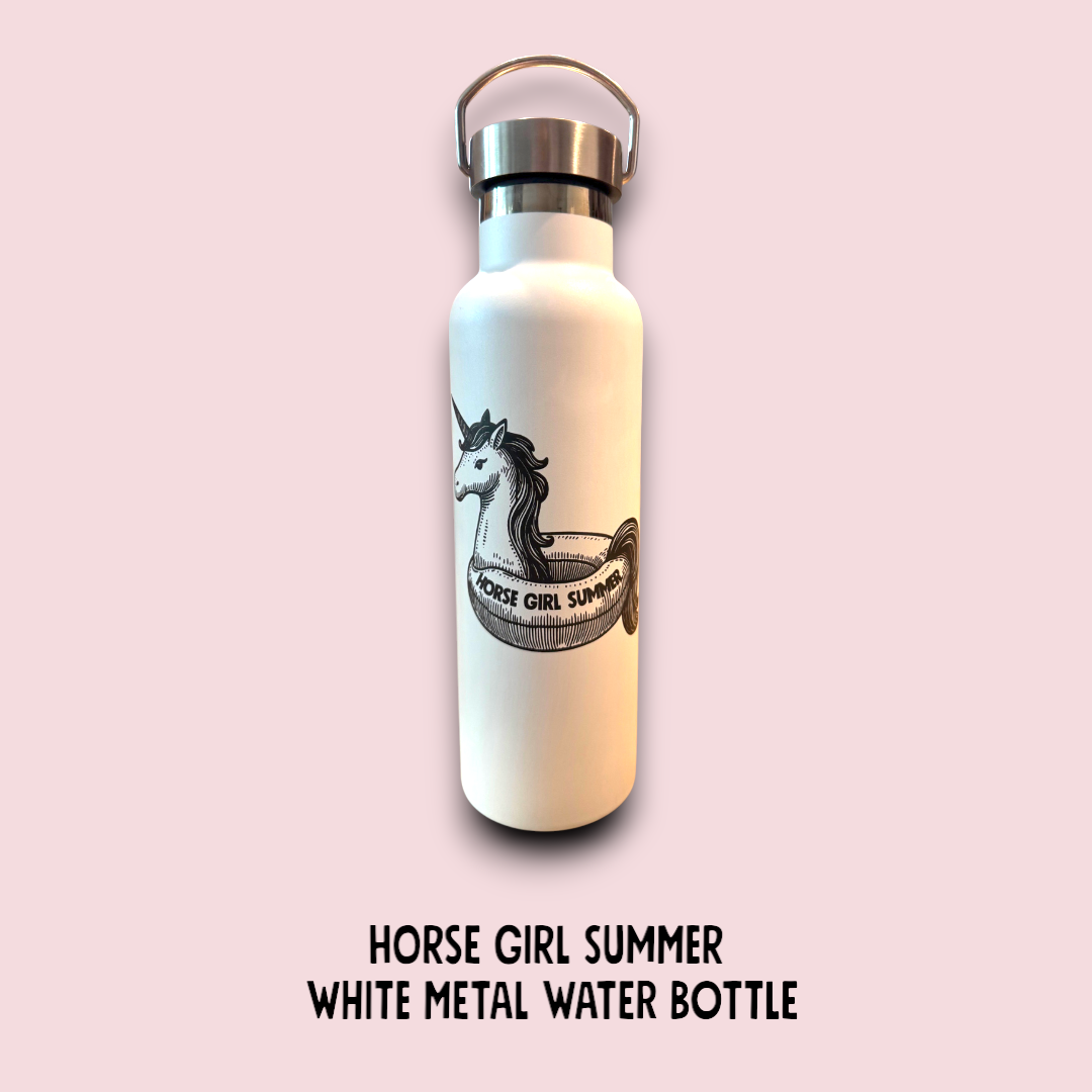 HORSE GIRL SUMMER METAL WATER BOTTLE
