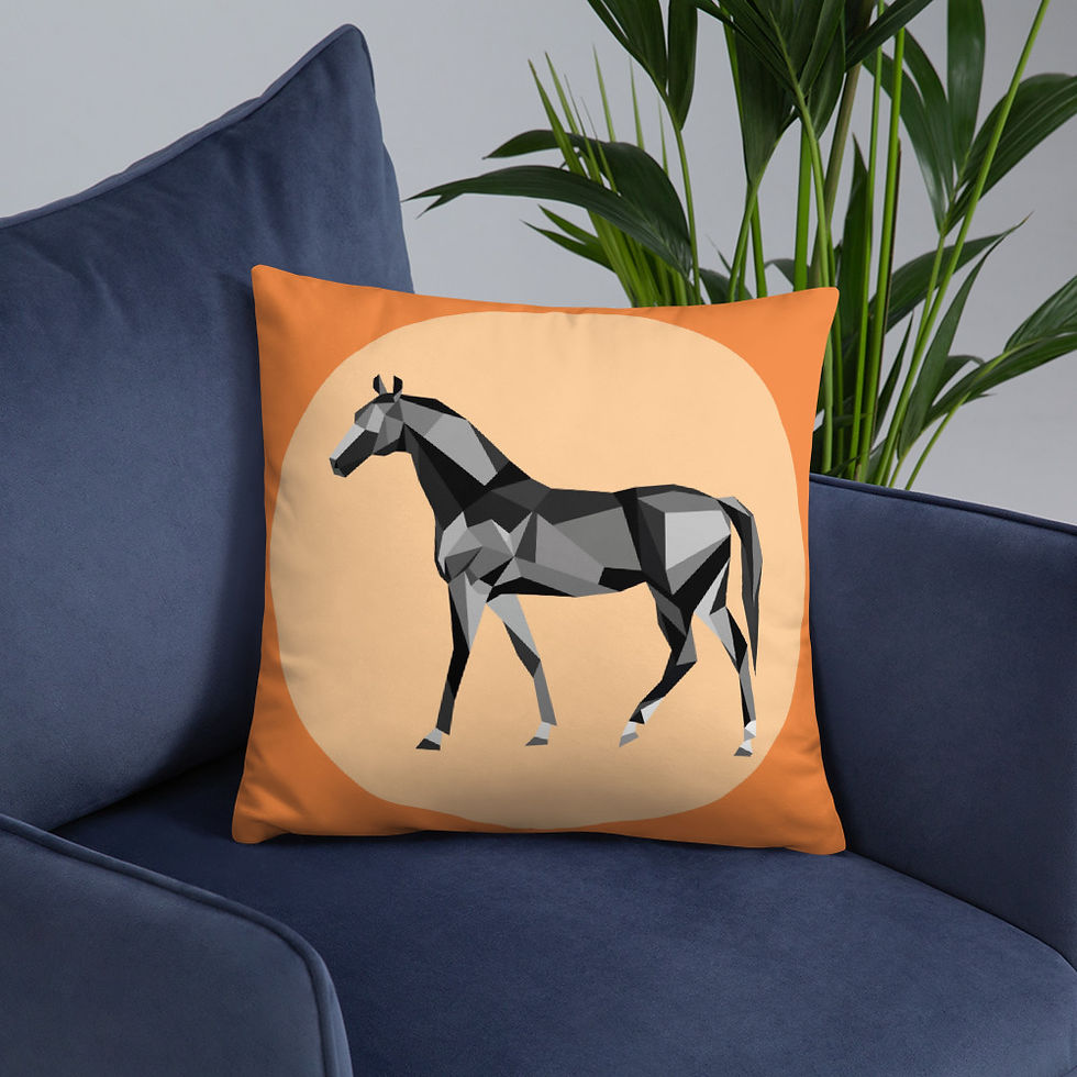 Miniature : Origami Horse Pillow

