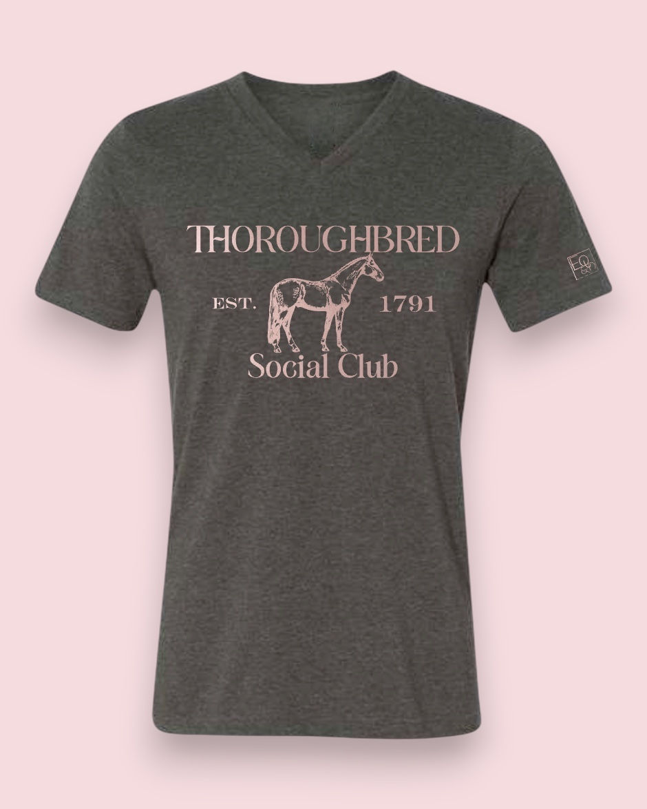Miniature : Thoroughbred Social Club V-neck SS